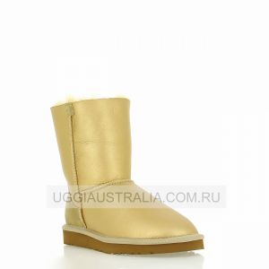 Zip Metallic Gold