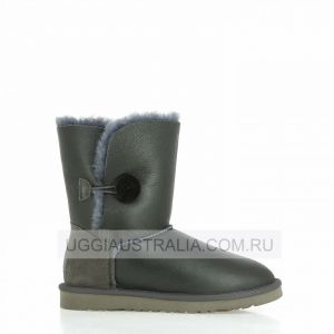 Угги Bailey Button Metallic Grey