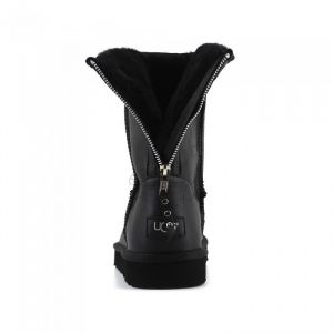 Men Zip One Metallic Black
