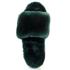 Угги Fluff Slide Slippers DARK GREEN