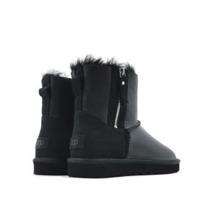 Угги Men Mini Double Zip Metallic Black