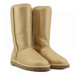 Угги Tall Metallic Gold