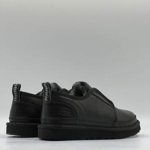 Mens Slippers Flex Leather Black
