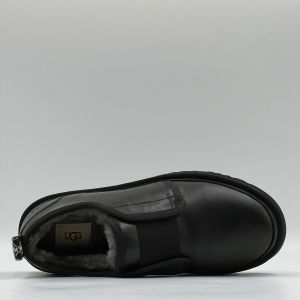 Mens Slippers Flex Leather Black