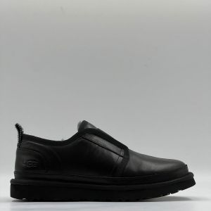 Mens Slippers Flex Leather Black