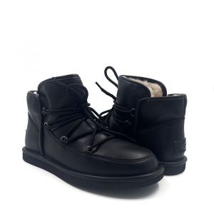 Угги Levy Mini Leather White Black