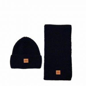 Chunky Rib Knit Beanie Sen Black