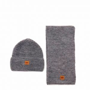 Chunky Rib Knit Beanie Sen Grey