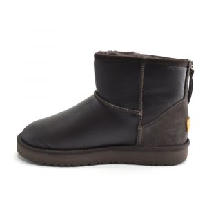 Men Mini Zip Metallic Chocolate