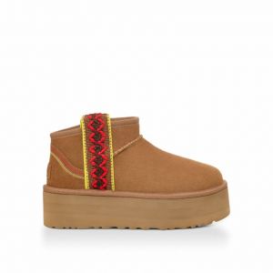 Ugg Ultra Mini Braid Platform Chestnut
